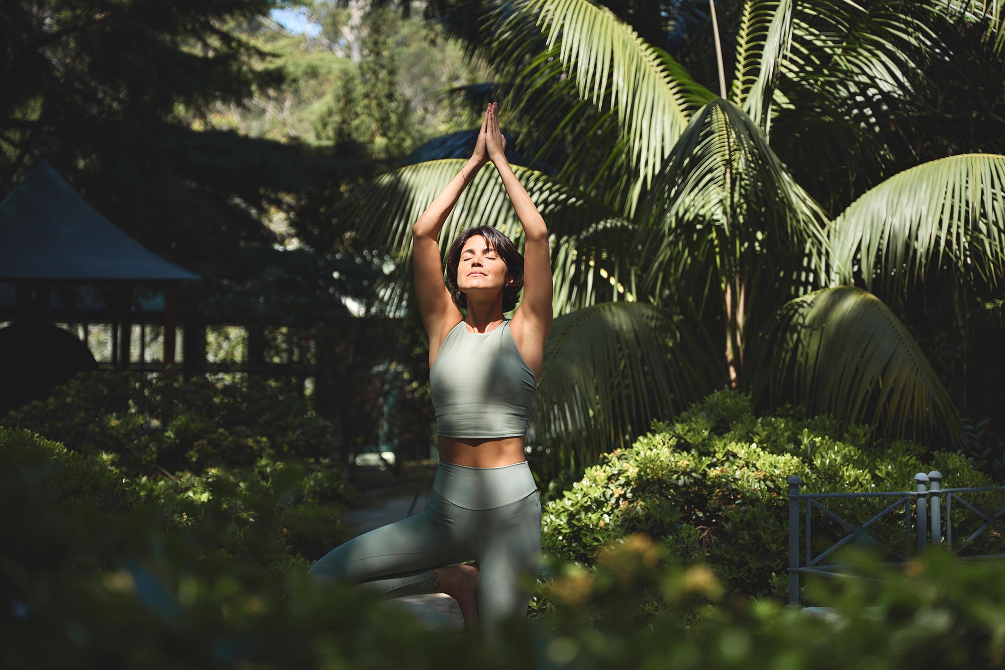 Practising mindfulness and gratitude by savouring peaceful outdoor moments.